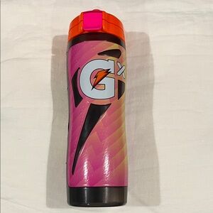 Gatorade Pink and Orange Sports Squeeze Bottle
